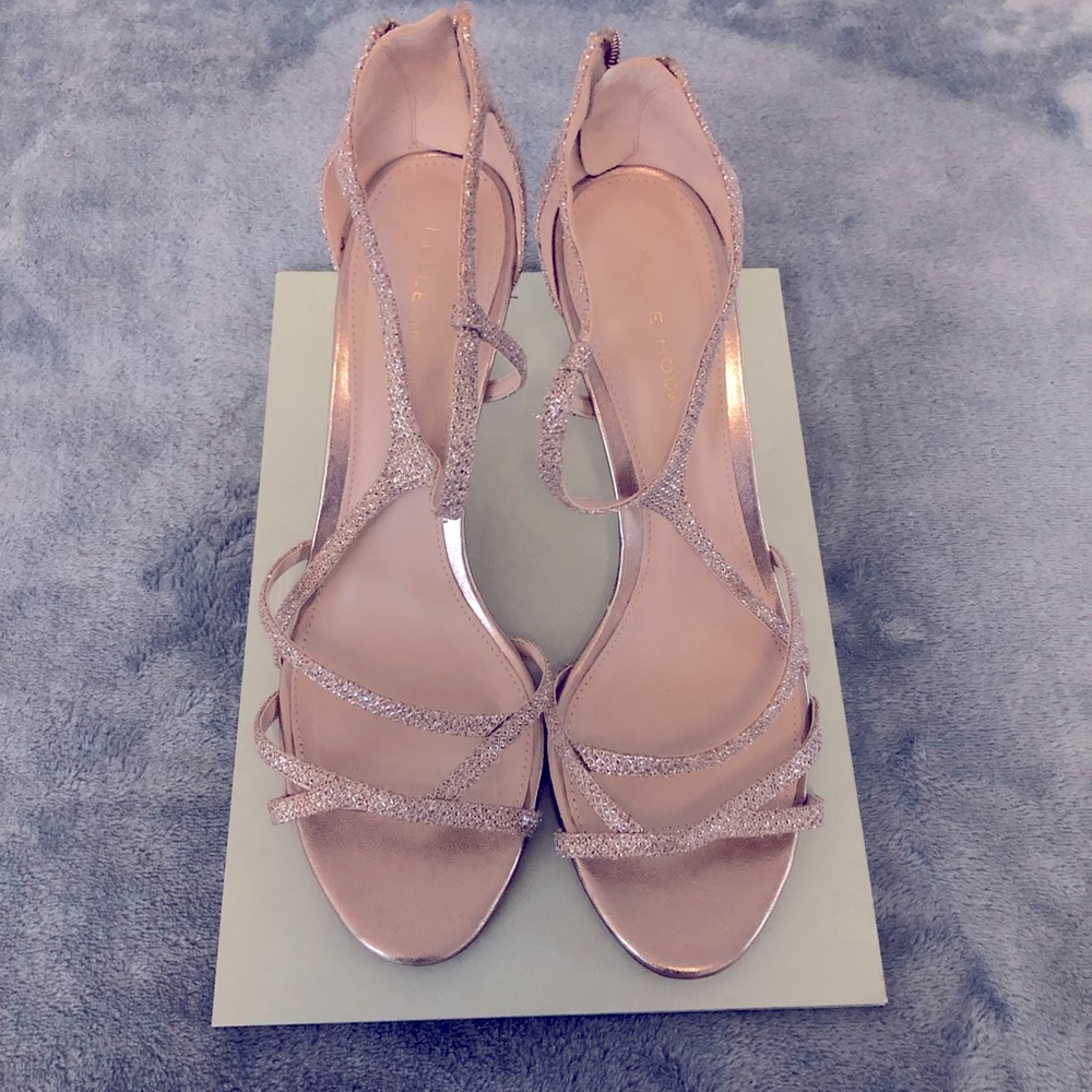 Pelle Moda Champagne Heels